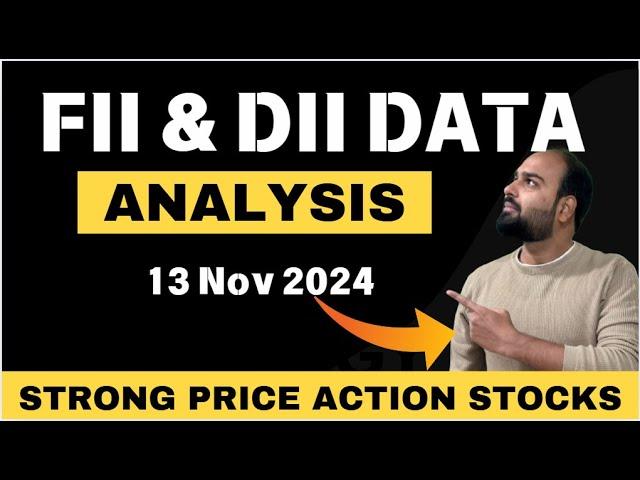 FII, DII & PRO Data Analysis For 13 Nov II Options Trader Mohit Sharma II