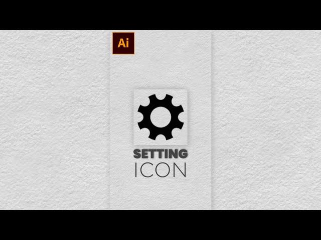 How to Create Setting Icon in Adobe Illustrator #shorts #short