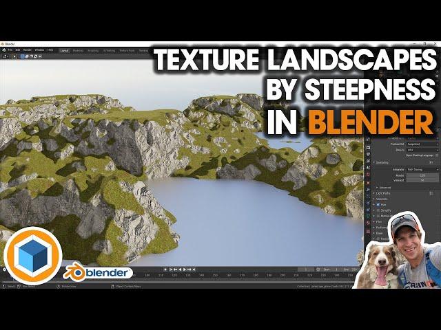 Texture Landscapes BY STEEPNESS in Blender!