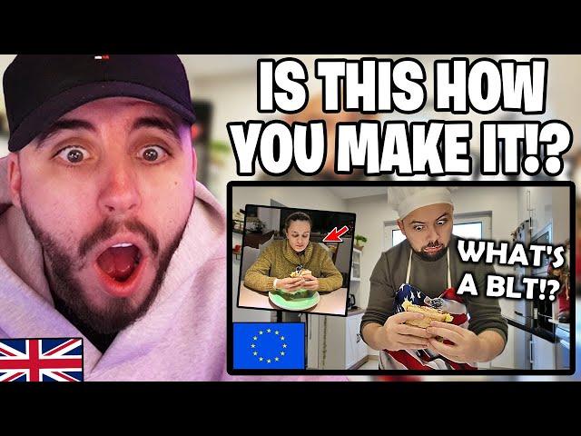 Brit Reacts to European Tried American Bacon in a BLT, and His Wife Was Speechless!