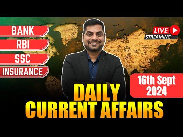 16th September 2024 Current Affairs Today | Daily Current Affairs | News Analysis Kapil Kathpal