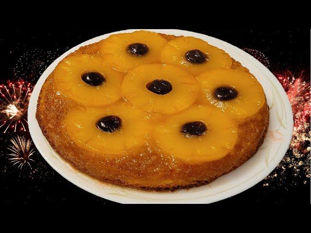 Pineapple Upside Down Cake // Home baking // Homemade // Bake at home