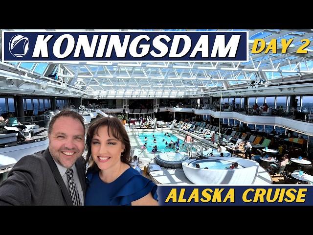 Holland America Koningsdam Alaska Cruise: Sea Day (VLOG Day 2)