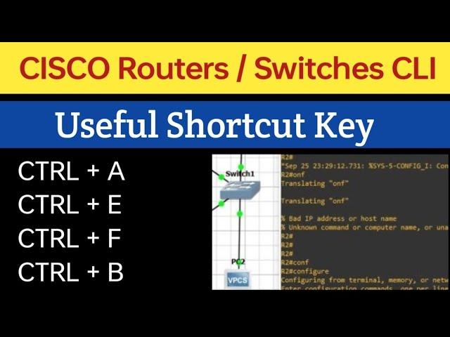 CISCO Router/Switch CLI usefull Shortcut key #cisco