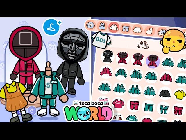 SQUID GAME X TOCA BOCA  New free outfits designer  toca life new update?!