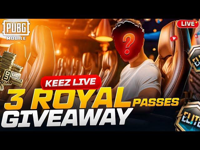 3 ROYAL PASS KI GIVEAWAY HOGI | PUBG LIVE STREAMING