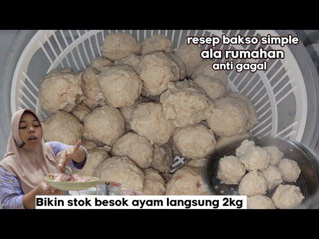 resep bakso ayam ala rumahan ⁉️ bikin banyak buat stok di kulkas