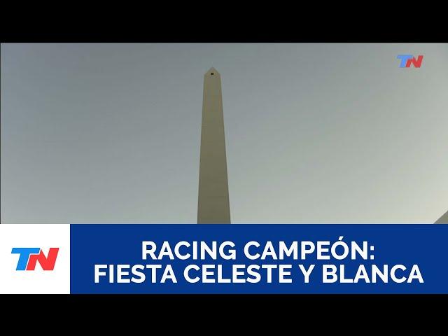 DÍA HISTORICO PARA RACING: Así lo vivieron los hinchas en el obelisco