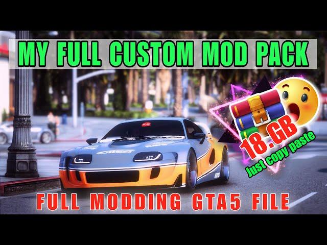 How To Install Full Modding GTA5” (18Gb pre installed Modded GtaV 2024) #modxgta