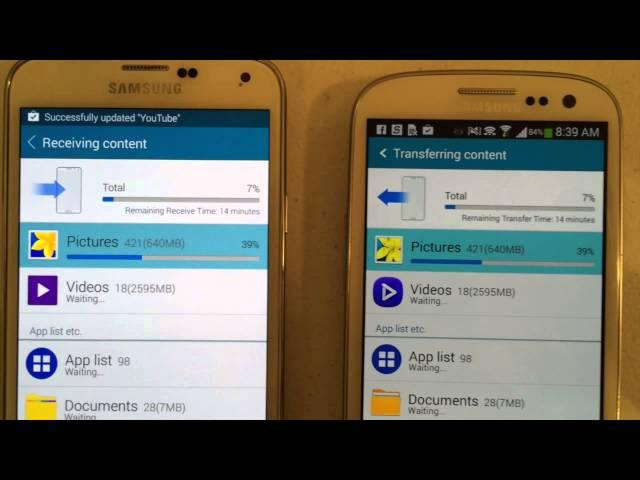 Setup Samsung Galaxy S5 with Samsung Smart Switch App