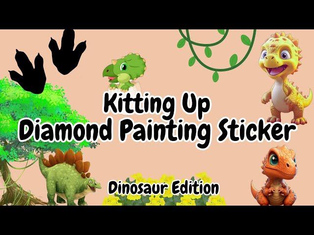 Kitting Up Diamond Painting | Dinosaur Asmr | Hanaboo