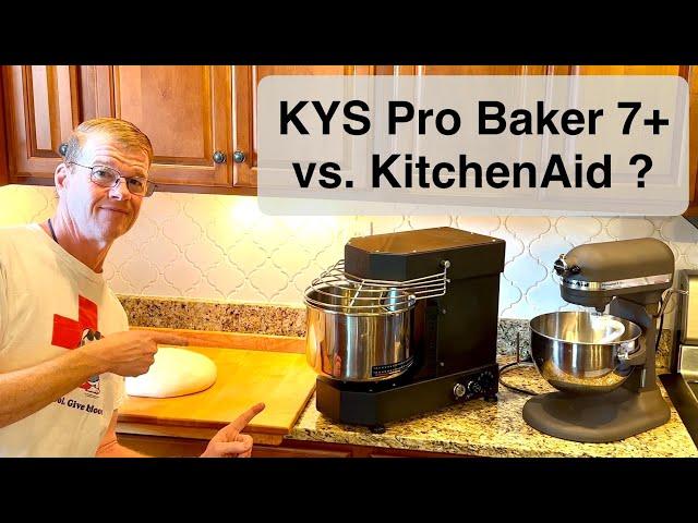 Pizza Dough Showdown: KYS Pro Baker 7+ Spiral Mixer vs KitchenAid Spiral hook