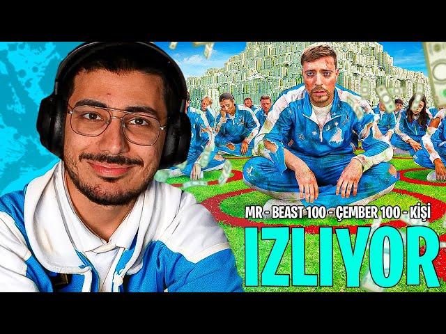 SERCAN ZURNA l MRBEAST 100 KİŞİ 100 ÇEMBER 500.000 DOLAR l İZLİYOR