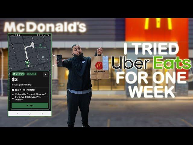 I Delivered Food for UberEats for a Week! | Worth it in 2024?