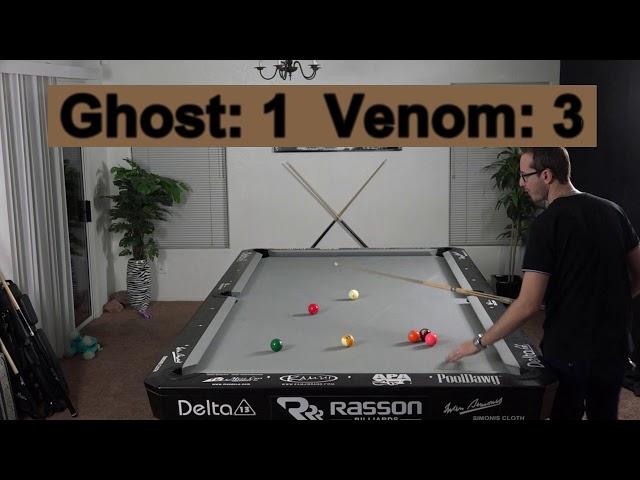 Venom Trickshots VS The Ghost --9 Ball Race to 7