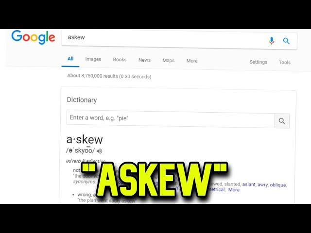 Askew Google Easter Egg