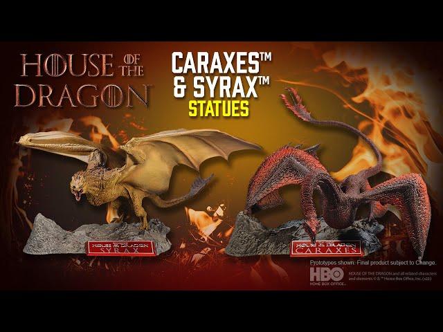 House of the Dragon™: Caraxes™ and Syrax™ Statues | Action Figure Showcase