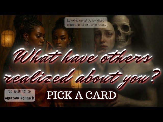 PICK A CARD  WHAT HAVE OTHERS REALIZED ABOUT YOU? 🫨️️‍
