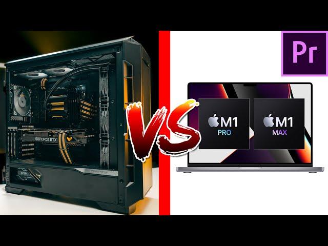 PC vs M1 Max For Video Editing in Premiere Pro | Which Should you get?