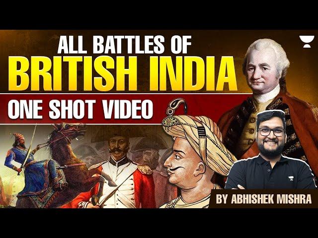 All Battles of British India in One video | Indian History | UPSC Prelims 2025 | By Abhishek Mishra