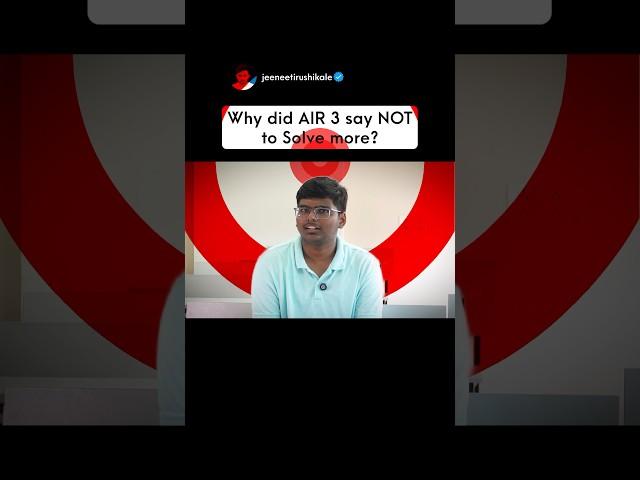Seems counterintuitive but it is NOT! #rushikale #iitjee #jeeadvanced
