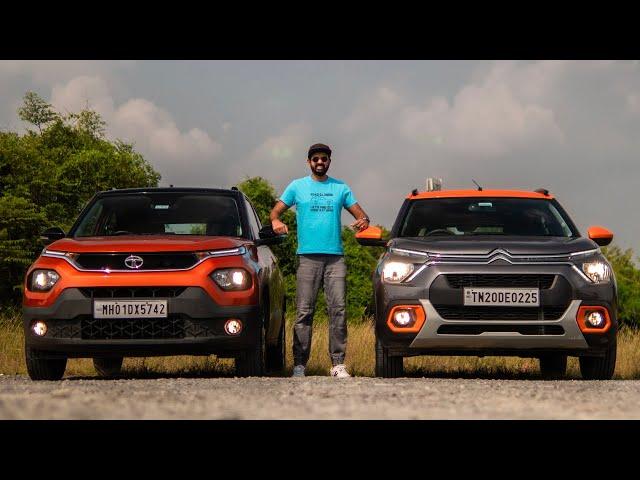 Tata Punch vs Citroen C3 - Comparison Review Of Jacked-Up Hatchbacks | Faisal Khan