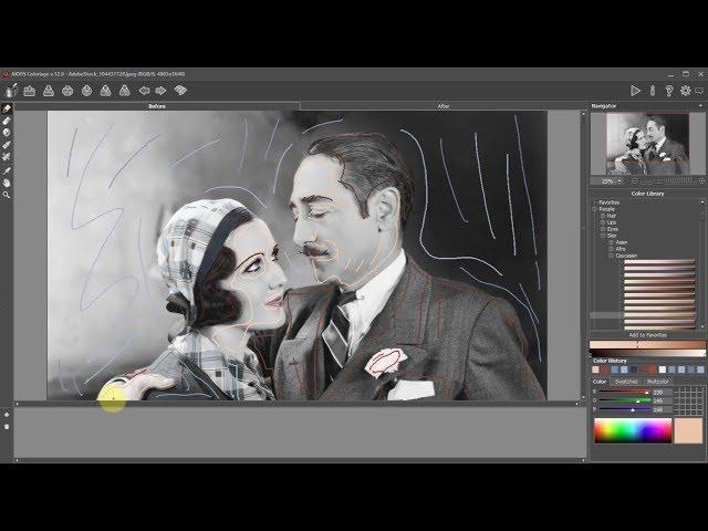 Colorizing an Old B&W Vintage Photo Using AKVIS Coloriage (Classic)