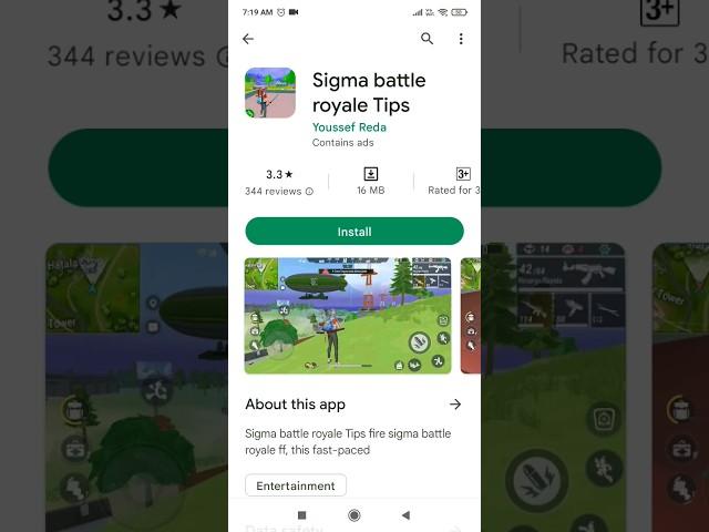 #new game free fire copy Sigma game battle royale so please download now please subscribe 