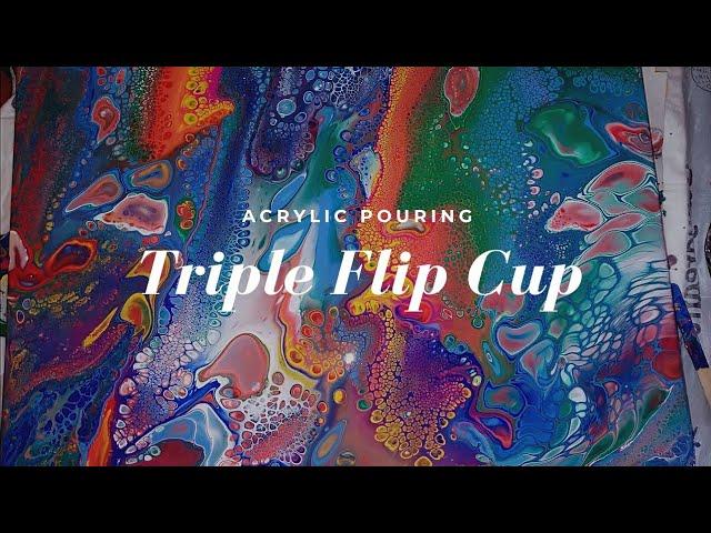 Acrylic Pouring Flip Cup Fluid with 3 "Shots" - AF Nr. 25 - Fluid Painting
