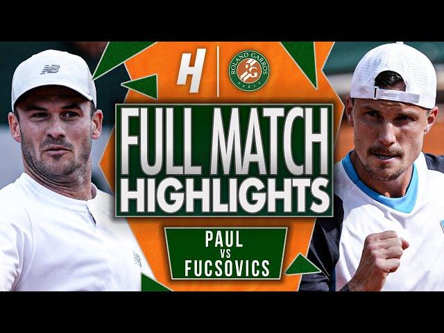 Tommy Paul vs Marton Fucsovics - FULL Match Highlights | Roland Garros 2025