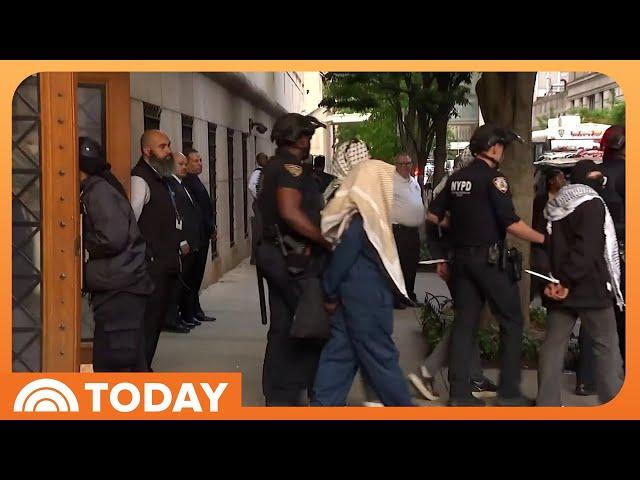 Pro-Palestinian protesters arrested at Columbia University