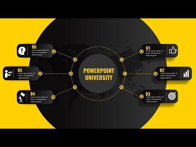 6 options infographic slide in PowerPoint /Business presentation/PowerPoint tutorial