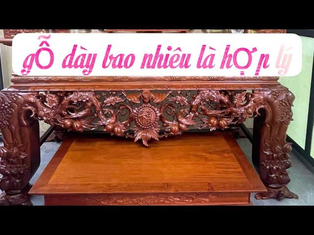 TƯ VẤN Bộ sập thờ gỗ hương đá. Báo giá 4 loại gỗ tốt làm nhiều nhất
