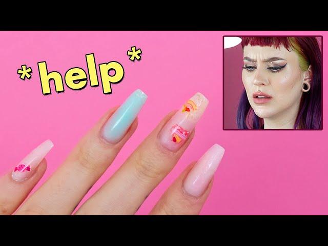 DOING MY OWN GEL NAILS FOR THE FIRST TIME | Evelina Forsell