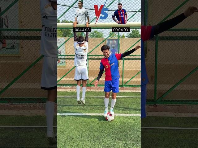 Ronaldo vs Messi 🪵 Hang vs Balance – Who holds on longer?#football #ronaldo