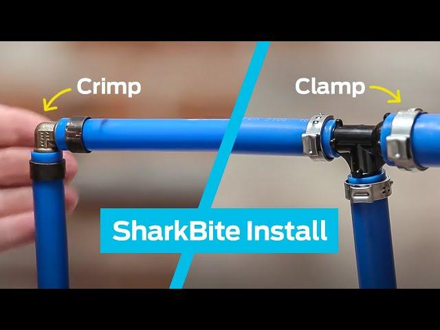 How to Install SharkBite PEX Crimp and Clamp Fittings