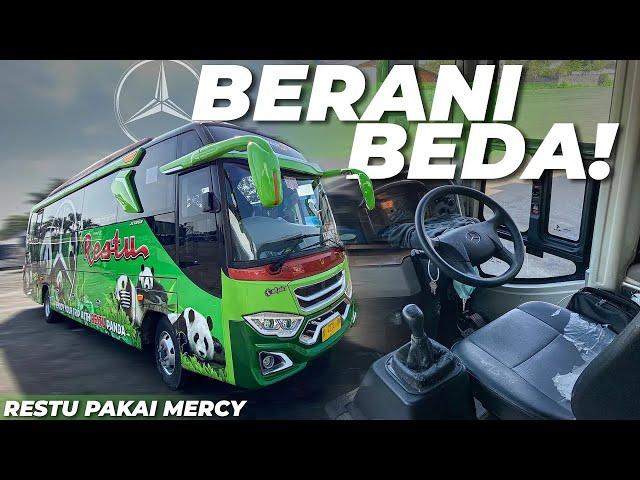 BUS PALING GEMOY DAN UNIK DI JALURNYA!! Trip Restu Panda ATB Medium Mercy OF917 Terbaru