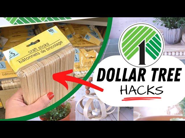 DOLLAR TREE DIY Craft Stick Hacks for stunning high end Home Decor