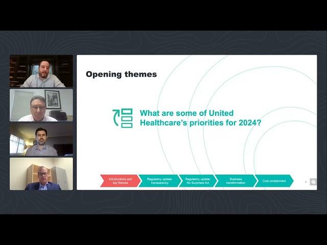 Healthcare and life sciences: Webinar - Health plans outlook and trends for 2024 and beyond