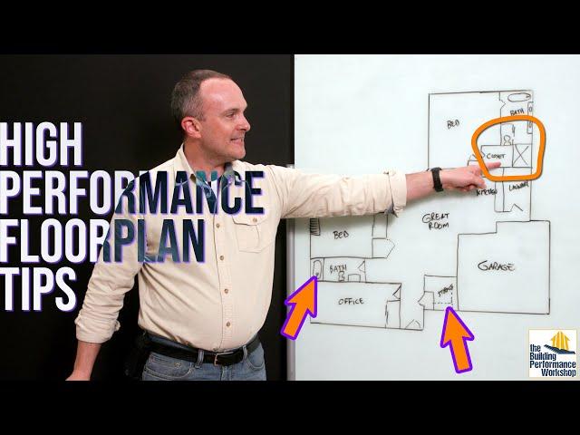 Tips for High Performance Home Floorplan: Designing Out Condensation, Odors, Discomfort, and Hassle