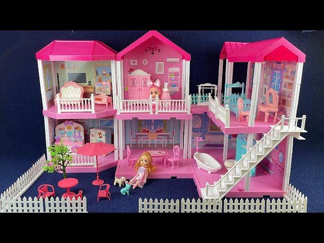 8 Minutes Satisfying with Unboxing Barbie Dream House Set Review Toys | ASMR