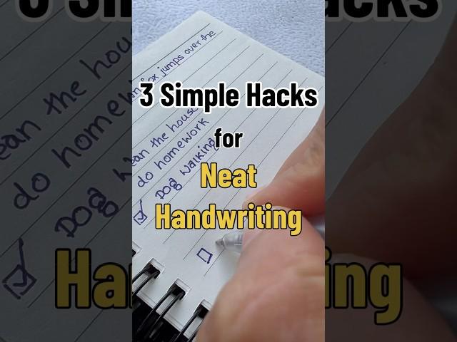 3 EASY tips for neat handwriting | handwriting tips | handwriting practice #shorts #handwriting