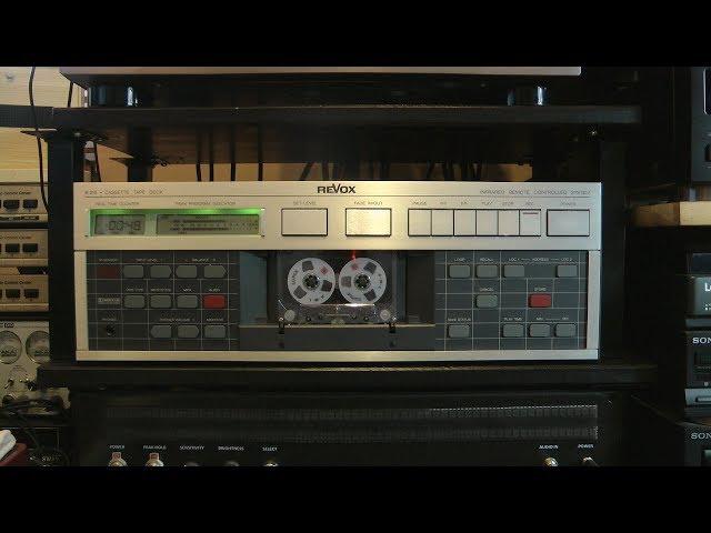 Revox B215 cassette deck - short demo