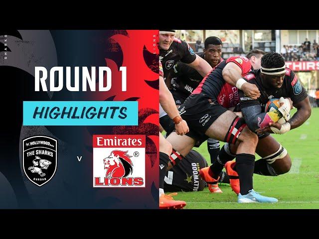 Hollywoodbets Sharks v Emirates Lions | Round 1 | Match Highlights | United Rugby Championship