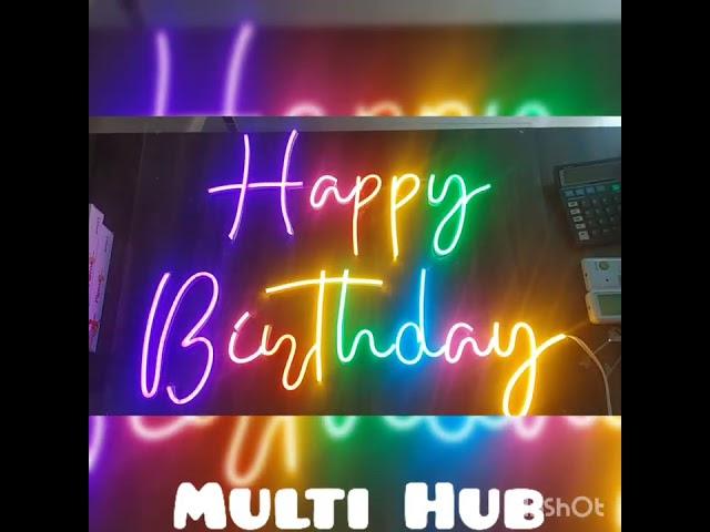 NEON LED Multifunction Happy Birthday #Neon #multifunction #ledlights #led #birthday