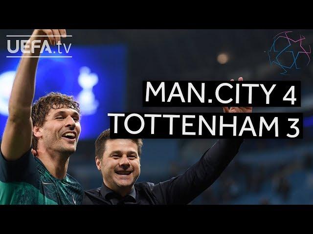 MANCHESTER CITY 4-3 TOTTENHAM #UCL HIGHLIGHTS