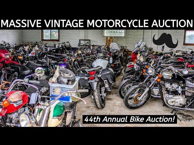 Massive 44th Annual Motorcycle Auction - Baxter Cycle of Marne, Iowa - Wahoo!