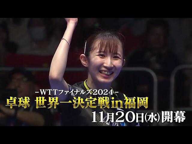 【卓球 世界一決定戦 in 福岡】WTTファイナルズ2024 11月20日（水）開幕！国際ツアーの最終戦をBSテレ東で連日生中継！