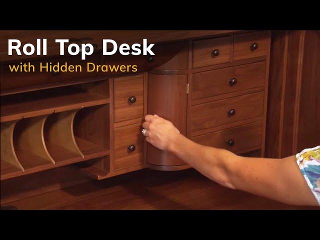 Home Office: Mission Deluxe Roll Top Desk | DutchCrafters