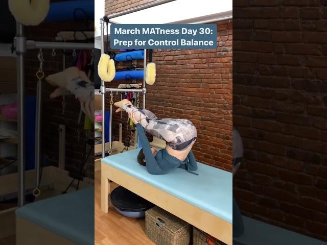 Pilates Exercise: Prep for Control Balance!